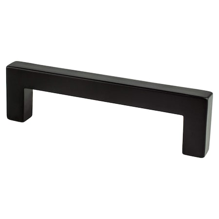 Berenson Contemporary Advantage One 96mm CC Matte Black Square Pull 9011-4055-P
